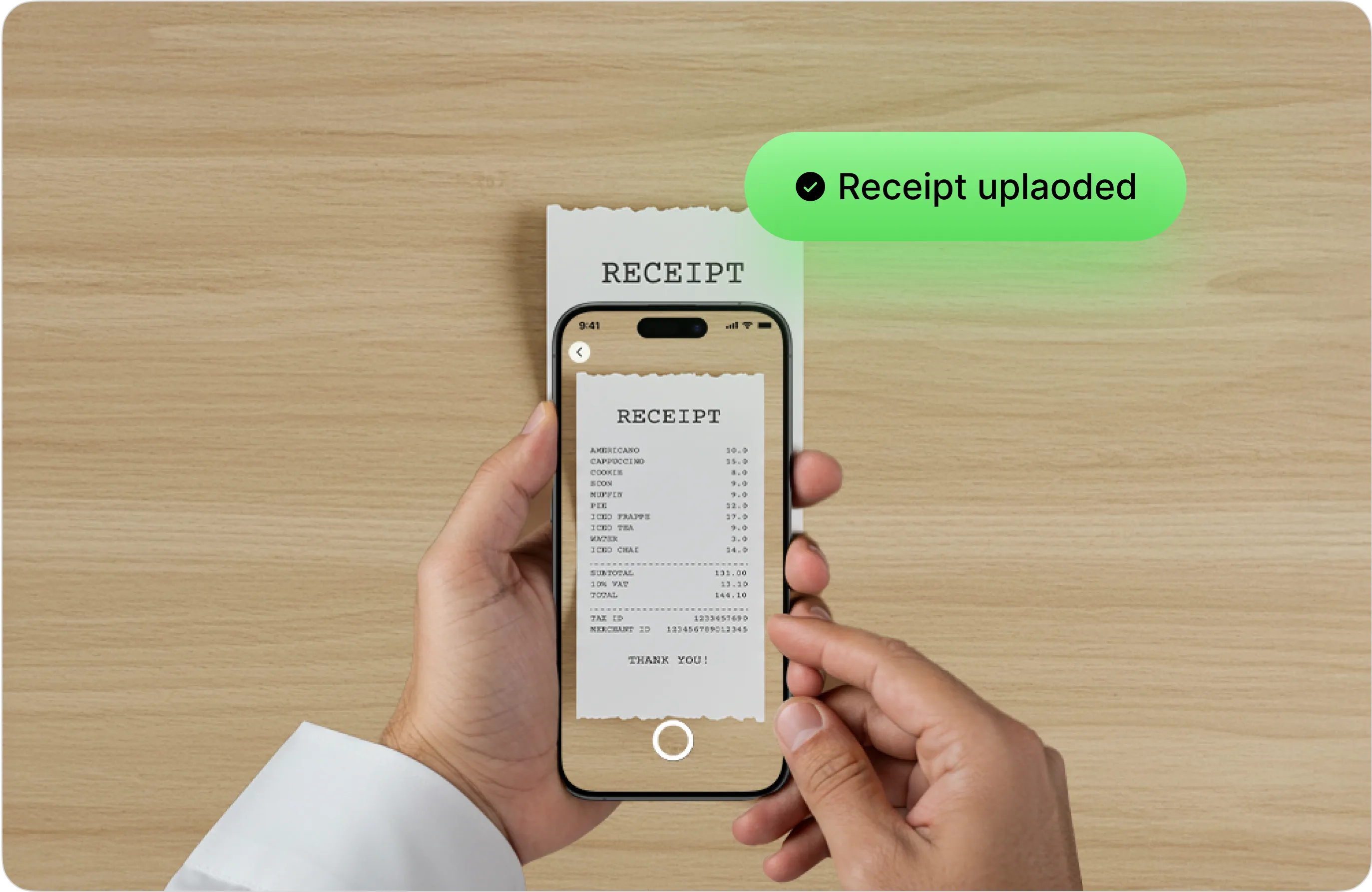 Collect receipts with ease_card